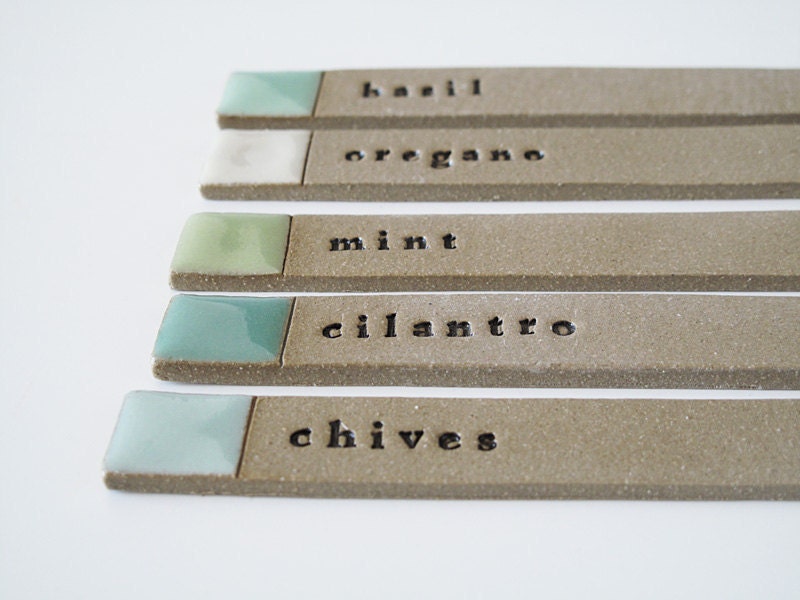 herb garden labels.