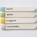 4 herb garden labels.