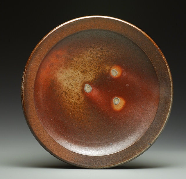 Dinner Plate, wood and soda fired stoneware