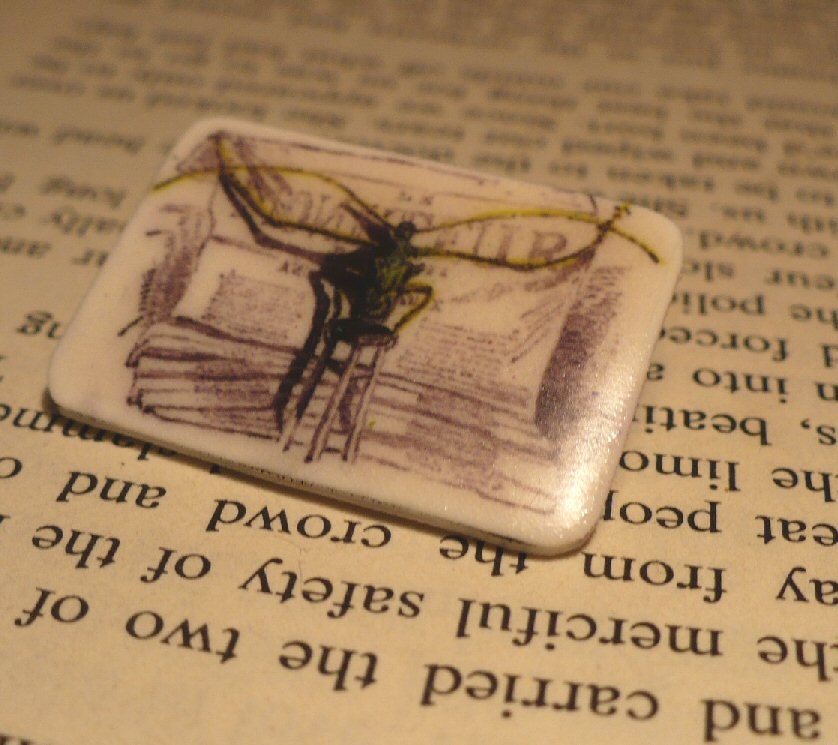 Editorial Beetle Pin