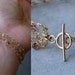 SALE 20% OFF - Pink Tourmaline Bracelet, Crochet Gold Wire, OOAK