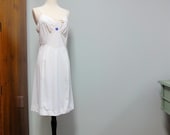 Vintage Full Slip, Aristocraft By Superior, Cream White, 1960s New Old Stock Bust 36