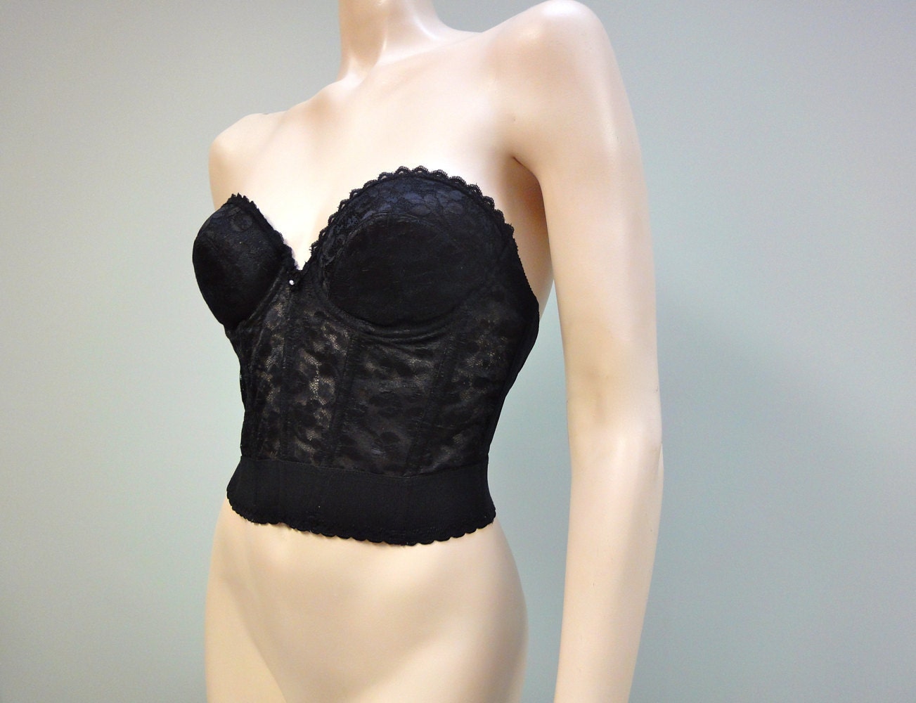 Black Lace Bustier