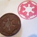 Star Wars Galactic Empire logo - handcarved rubber stamp