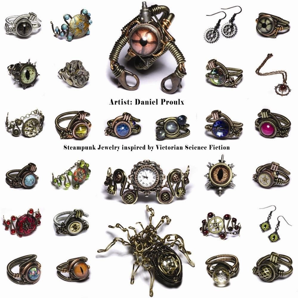Steampunk Jewelry - RING - SERAPHINITE - Seen on Warehouse 13