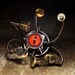 Steampunk Sculpture -  BEHOLDER ROBOT -  Reptile Taxidermy glass eye -  RELIC - This piece was displayed at the Museum of the History of Science Oxford UK and BoingBoing.com - READ THE STORY in the description