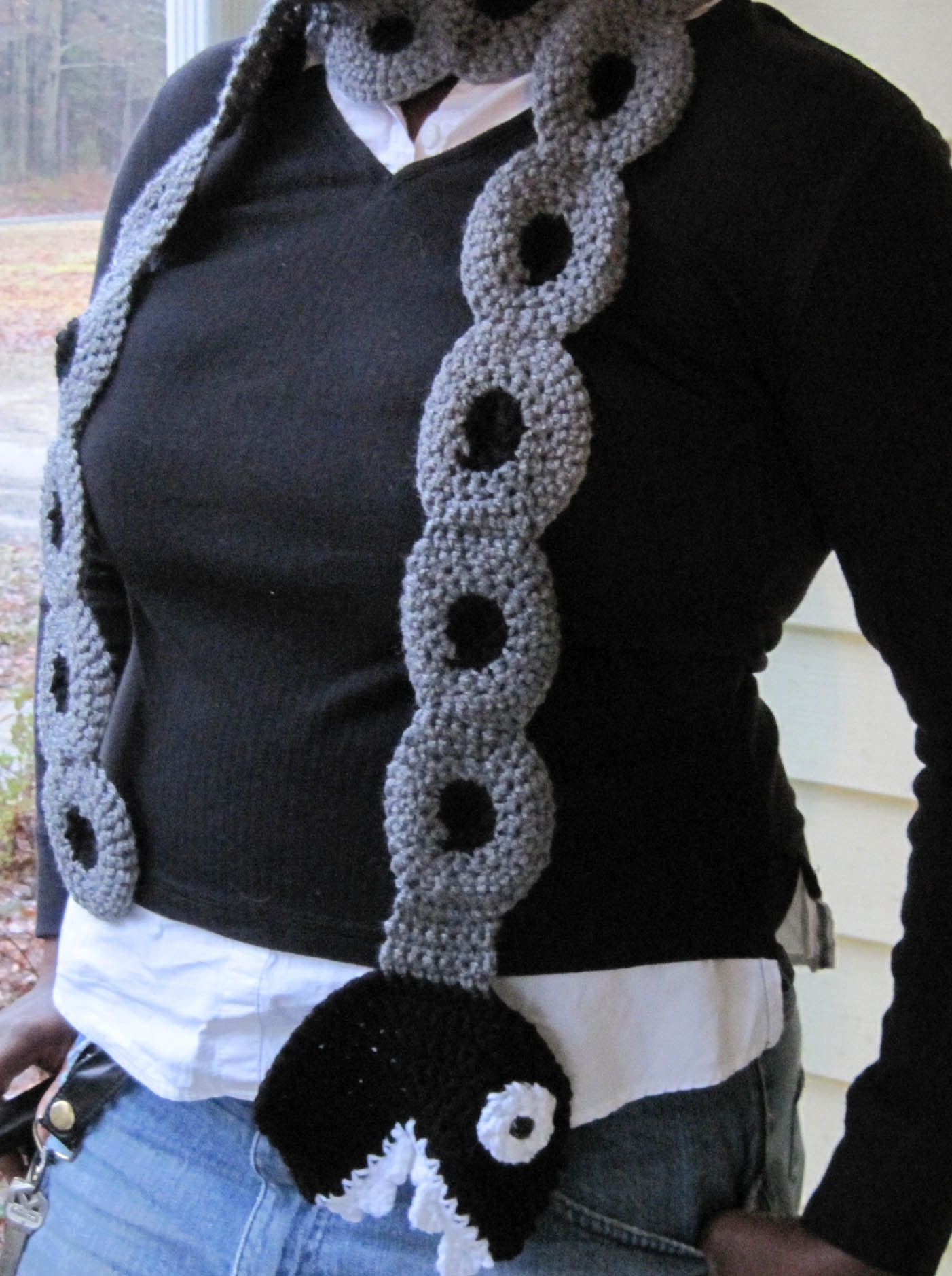 Chain Chomp Scarf (Mario Bros. Series) - MADE TO ORDER