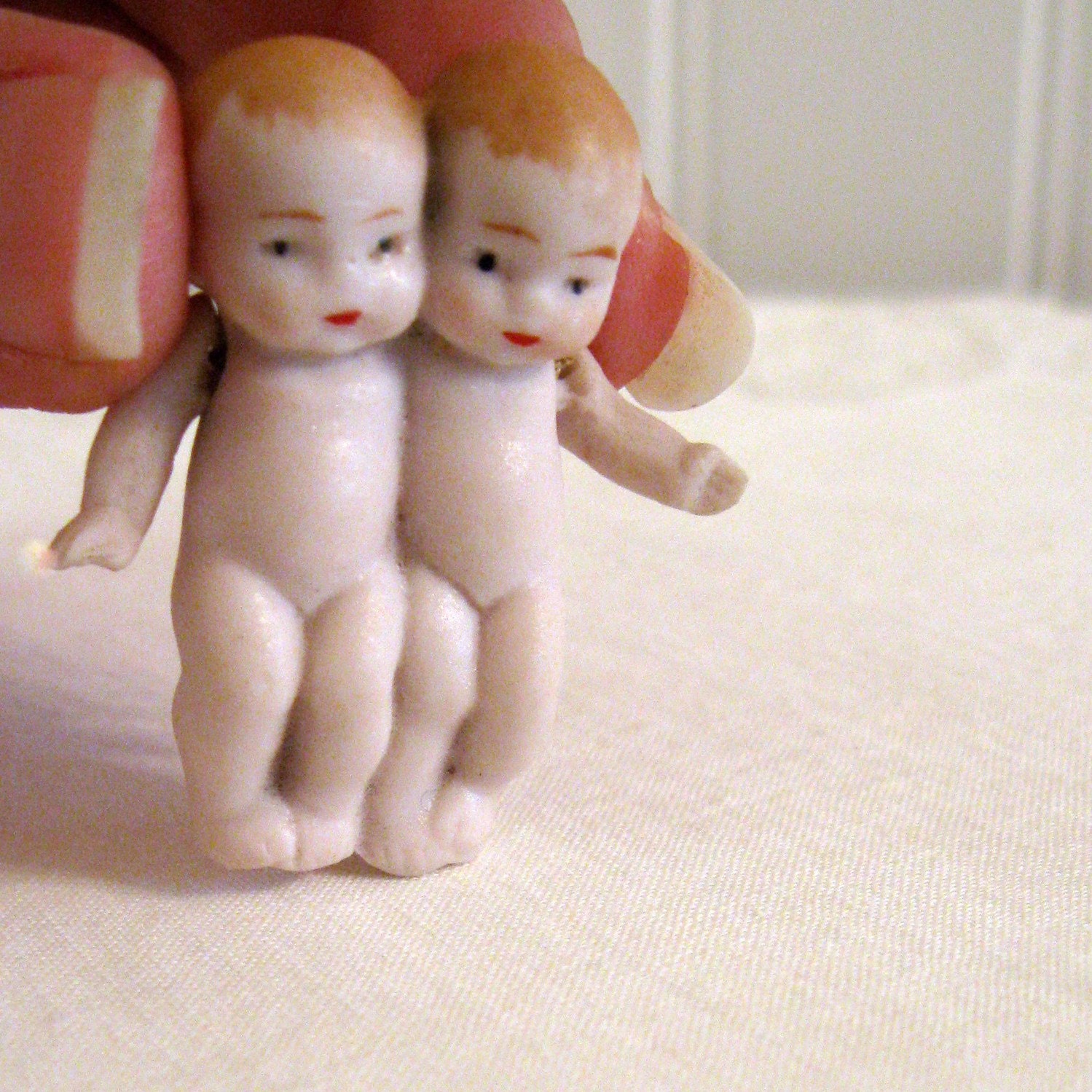 German Doll Antique Twin Bisque Babies