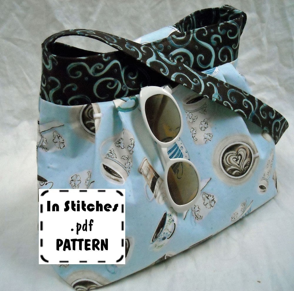 Jamie PDF Purse Pattern-Hobo Shoulder Bag-EASY Sewing Instructions Tutorial