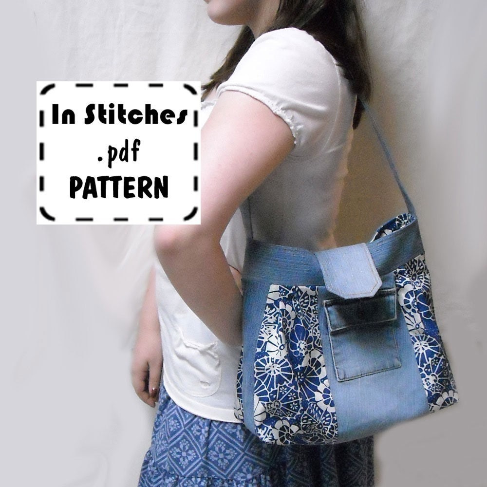 Jamie PDF Purse Pattern-Hobo Shoulder Bag-EASY Sewing Instructions Tutorial
