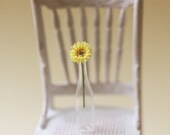 Dollhouse Miniature Flowers - Mini Gerbera Daisy in Yellow