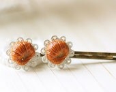 Miniature Food Jewelry - Butter Croissant Hair Bobby Pin - Gift for Her