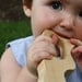 HIPPO WOOD TEETHER baby toy