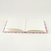ON SALE Handmade journal with purple and pink dots