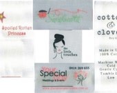 1200 Custom Print Nylon Taffeta artwork design Labels free font styles high quality - (no setup fee and free design service) - Free Shipping
