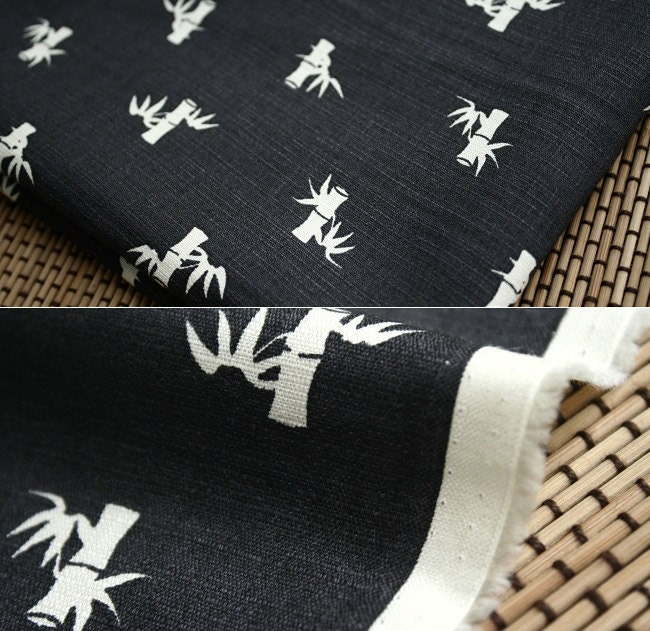 2670 - Japanese Kimono Bamboo Cotton Linen Blend Fabric - 43 Inch (Width) x 1/2 Yard (Length)