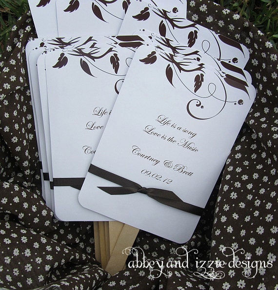 Custom Wedding Fans