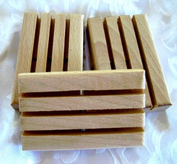 Wooden Soap Deck or Soap Dish,  3 pack, H6