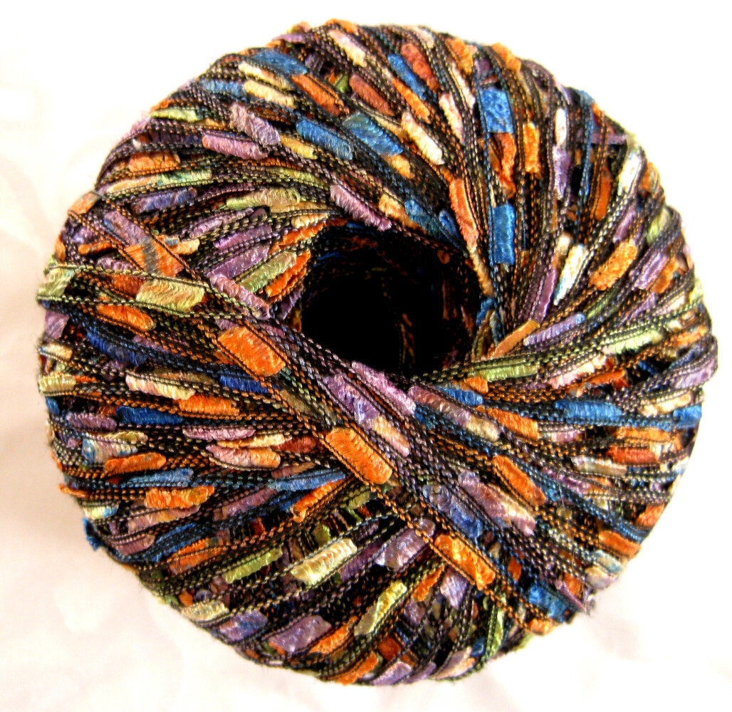 ribbon yarn scarf
