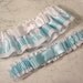 The ORIGINAL TAILORED garter  wedding 2 tone Your color choice