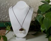 Medium Crystal Oak Necklace, One Green Leaf