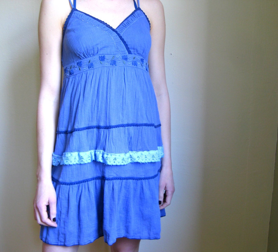 Upcycled Lilac Adjustable Straps Dress