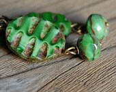 Dangle Earrings : Spring grass