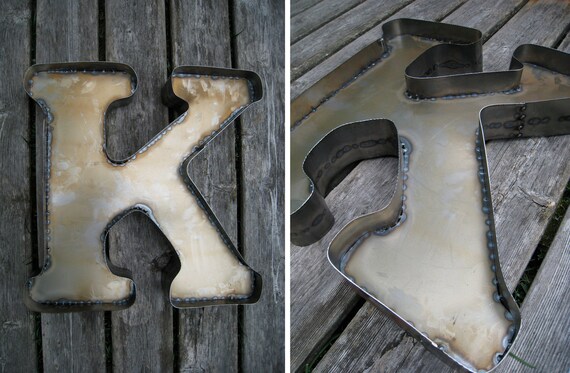 19 Inch Bare Steel Letters or Numbers