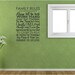 Family Rules - Vinyl Wall Decal Item FAM16