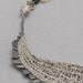 bib necklace bronze metal industrial