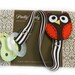Baby Boy Pacifier Clip - Brown Owl Paci Clip - Binky Saver - Brown - Baby Shower Gift (OO)