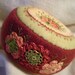 Rust and Orange Flowers Pincushion