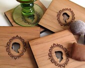 Wood Coasters - Cameo Silhouettes