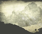 Autumn decor, Fall home decor, Photography, hot air balloon, 5x7 (13x18cm)