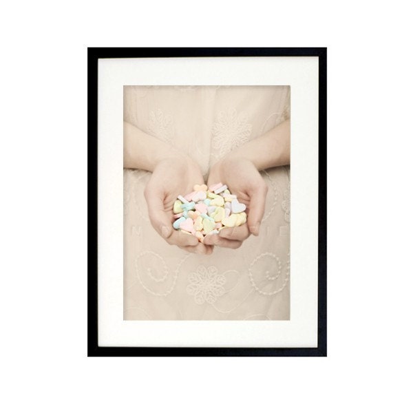 Food photography, Still life photography, i love you print, photography, Valentine, Fine Art Photography Print 5x7 (13x18cm)