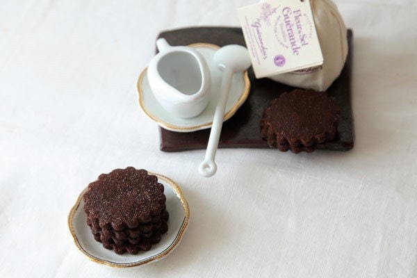 Chocolate shortbread cookies with Orange and Cardamom