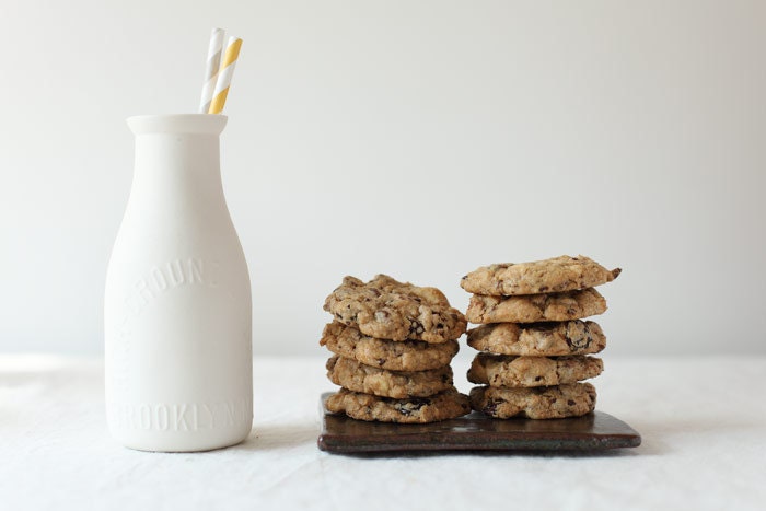 Chocolate Chip Cookies, with cherries, macadamia nuts, cocoa nibs - The Brooklyn Market Cookie