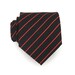 Necktie Red and Black Stripe Men Silk Tie