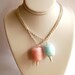 Carnival Cotton Candy Necklace - Pink or Blue