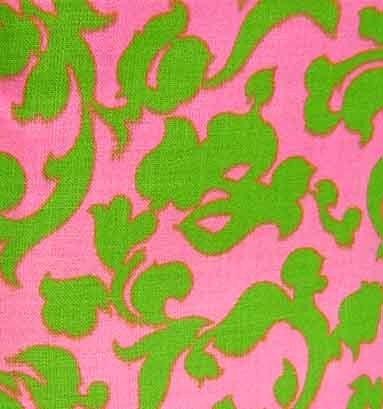 Vintage 60s Dress Mod Pink Green Floral Paisley Sleeveless M L NOS