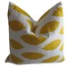 Free US Shipping-Decorative Designer Pillow Cover-24x24 inch-Ikat Eye In Corn Yellow