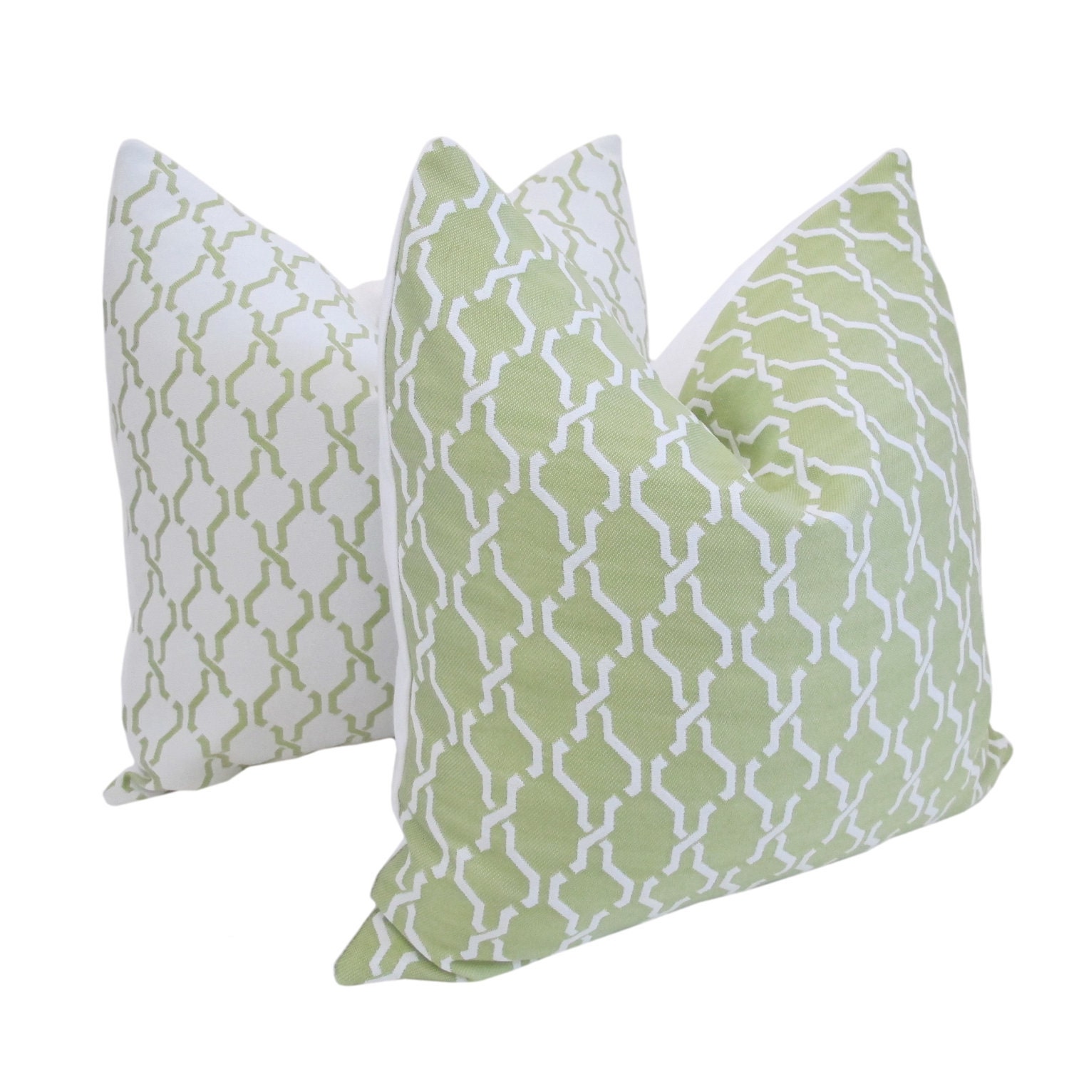 Free US Shipping-New Arrival-Indoor/Outdoor Decorative Designer Pillow Cover-18 inch-Trellis Links-Pick Your Color