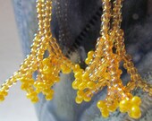 Beaded Earrings Yellow Coral