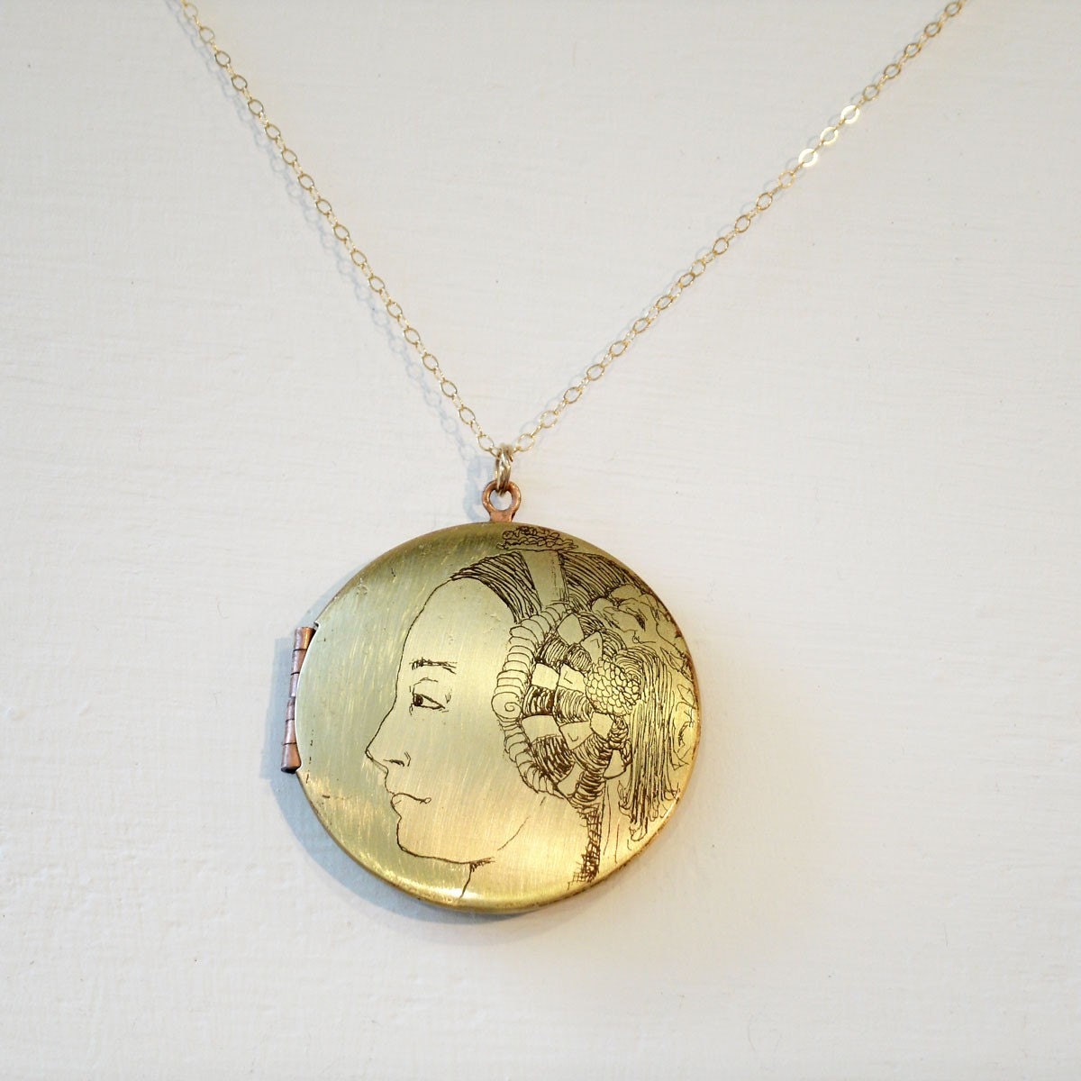 Your Custom Etched Vintage Locket- Anything Goes