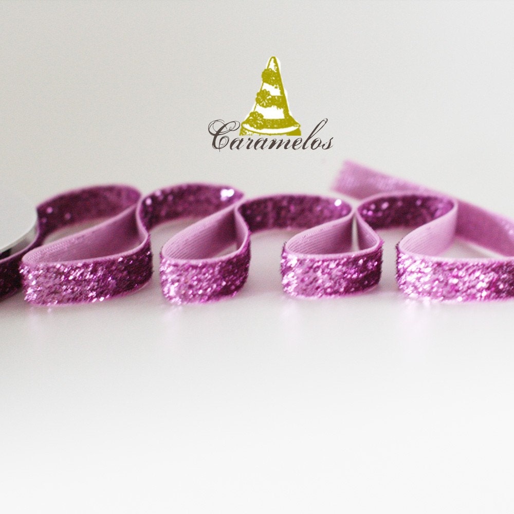 Pink Glitter Ribbon 4 yds