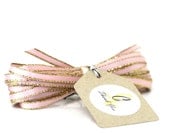 Pink Sparkle Satin Twine Ribbon 5 yards