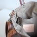 Mini Ruche Bag in Chestnut Brown Leather - SECOND - Ready to Ship