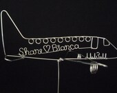 COME FLY with ME: Airplane Wedding Cake Topper