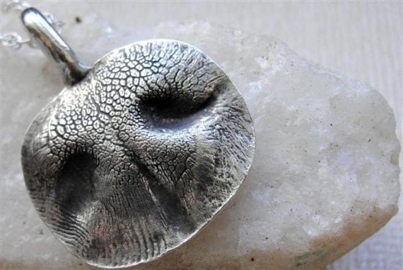 Dog Nose Necklace Personalized Sterling Silver Small Dog