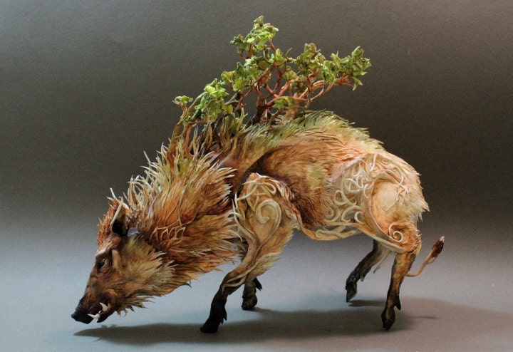 Celtic Boar with Forest